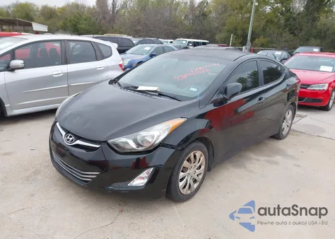 2012 Hyundai Elantra Gls z USA, uszkodzony, nr VIN 5NPDH4AE9CH137568